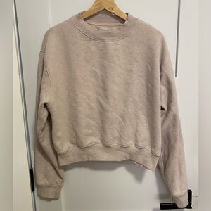 TNA Cozy Fleece Cropped Sweatshirt - Sz L